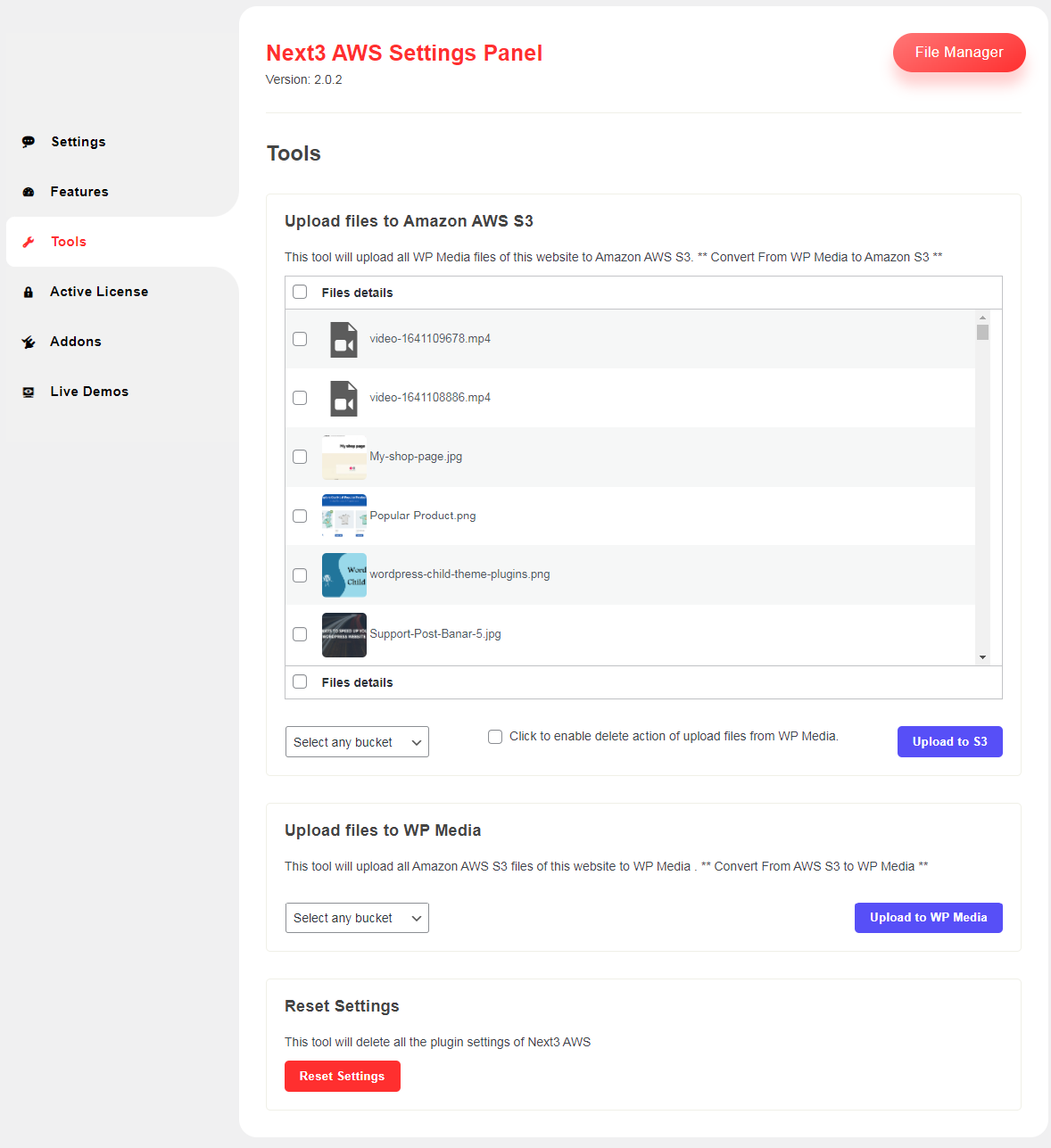 screenshot of Next3 Offload